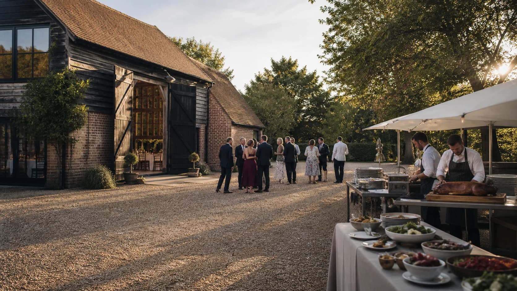 A hog roast wedding, hour by hour