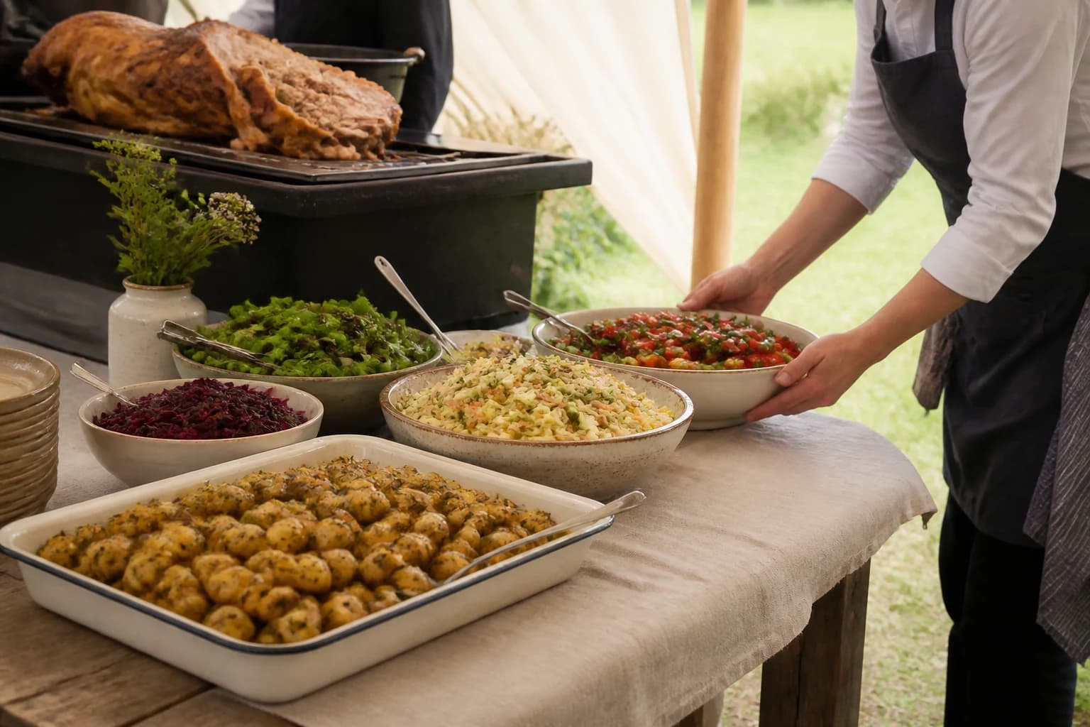 The Full Feast from the Hog Roasts menu